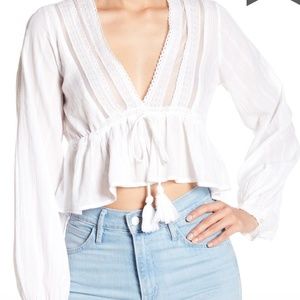 Free People Oberoi White Blouse